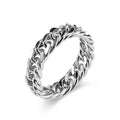 Partner-Ring Chain aus Titanstahl 18K vergoldet
