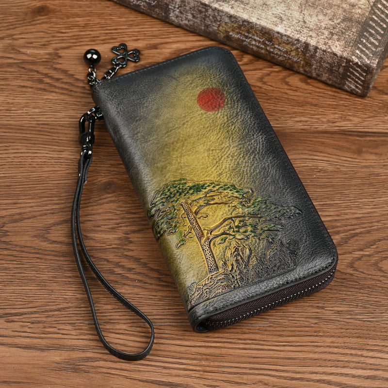 Leder Geldbörse Long Rising Sun – Bild 2 | LuxeStyle