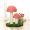 Pilz Kratzbaum aus Leinen für Katzen