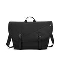 Grosses Schultertasche aus Polyester, 16 Zoll, schwarz – Bild 3 | LuxeStyle