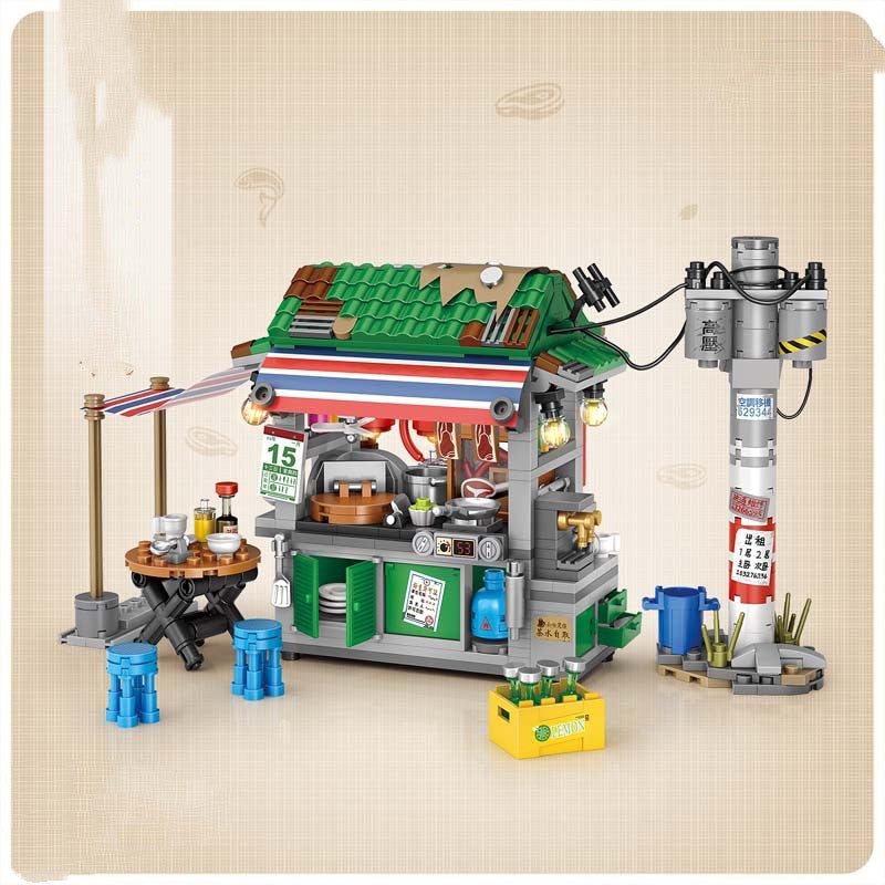 Hongkonger Imbiss-Strassenbild Puzzle-Bausteine – Bild 6 | LuxeStyle