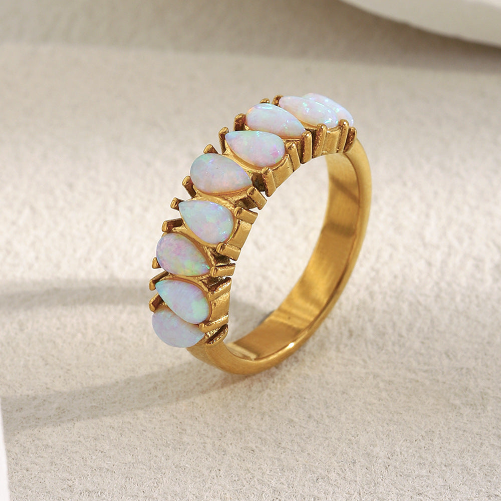 Eleganter Nischen-Design-Ring aus Edelstahl