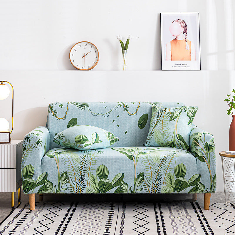 Elastischer Sofabezug mit Blumenmuster