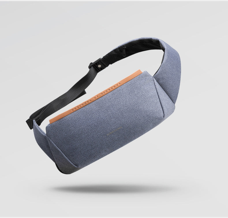 Männer Brusttasche Outdoor, ovale Form, Oxford | LuxeStyle