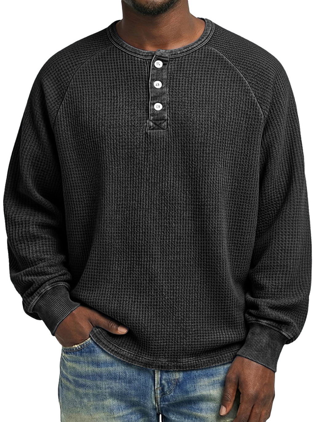 Langärmliges Herren-T-Shirt mit Print – Bild 10 | LuxeStyle