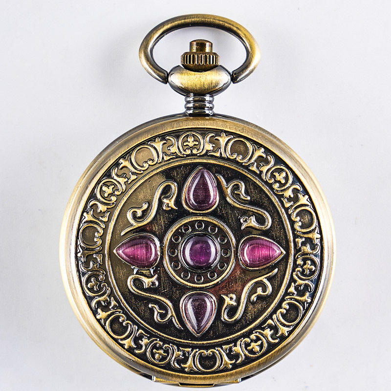 Retro Flip-Open Mechanische Taschenuhr