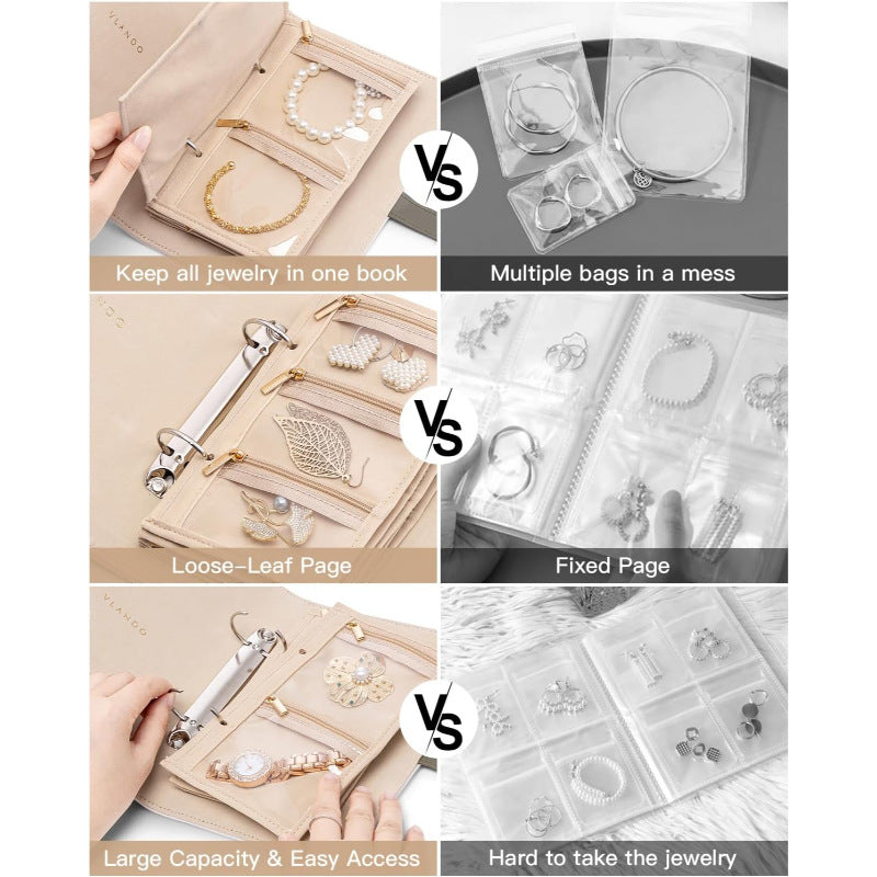 Faltbare Schmucktasche für unterwegs – Bild 4 | LuxeStyle