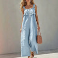 Ärmelloser Jumpsuit mit geradem Bein