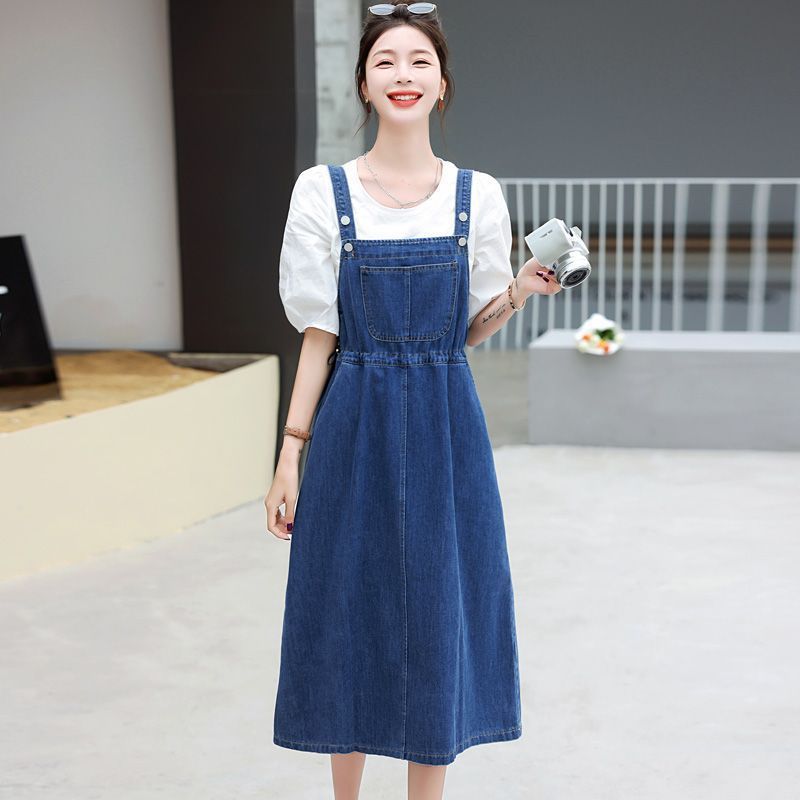 Retro Jeans-Trägerkleid – Bild 7 | LuxeStyle