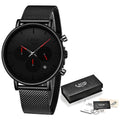 Mesh-Armband Uhr, wasserabweisend, Quarz – Bild 7 | LuxeStyle