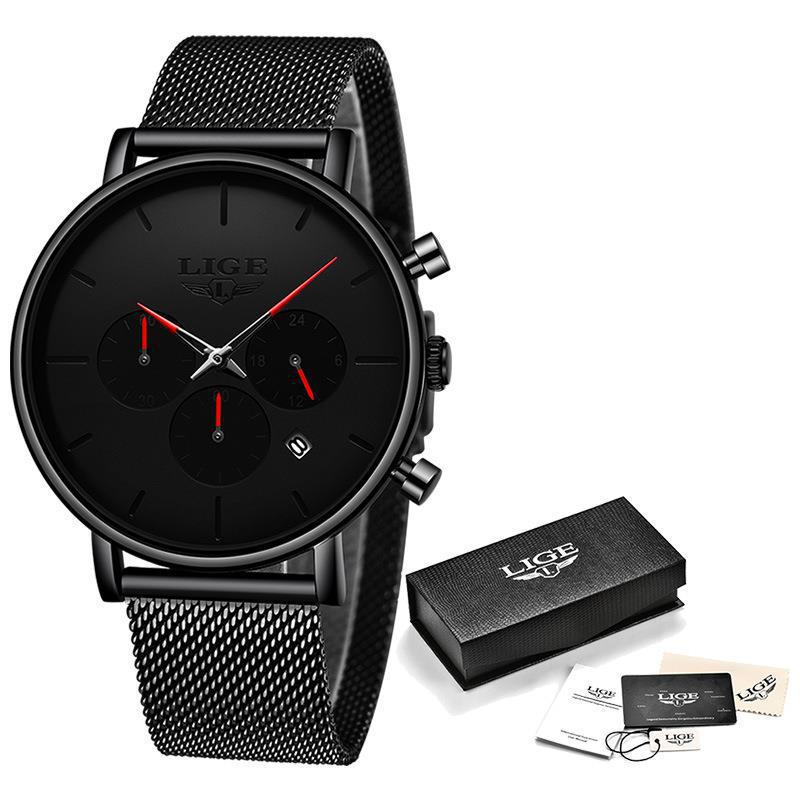 Mesh-Armband Uhr, wasserabweisend, Quarz – Bild 7 | LuxeStyle