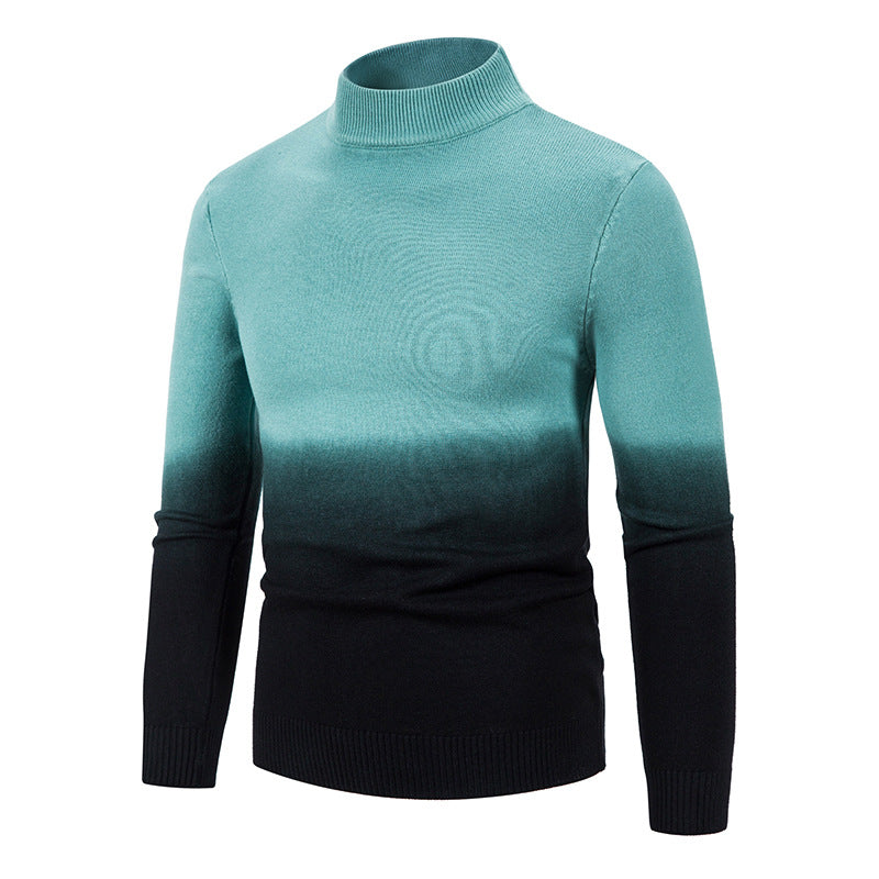 Herren Rollkragenpullover mit Farbverlauf
