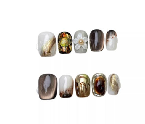 3D Herz Nagel-Tips