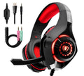 Gaming-Headset mit LED-Licht & Tiefbass für PS4/PC