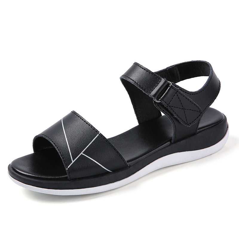 Klettverschluss-Sandalen aus Leder – Bild 2 | LuxeStyle