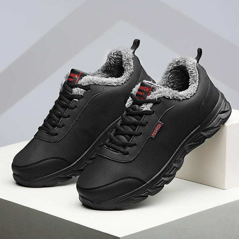 Wärmende Kunstleder-Sneaker