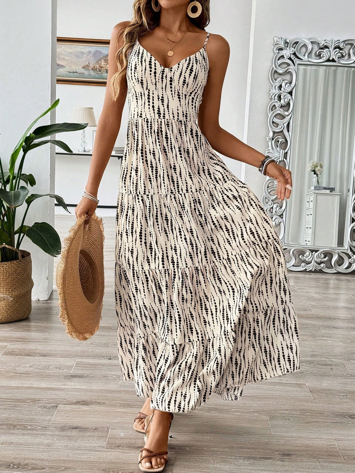 Sommerliches A-Linien-Kleid mit Rückenausschnitt – Bild 8 | LuxeStyle