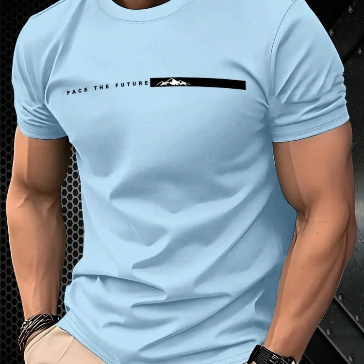 Herren Casual Sport-Shirt mit Print
