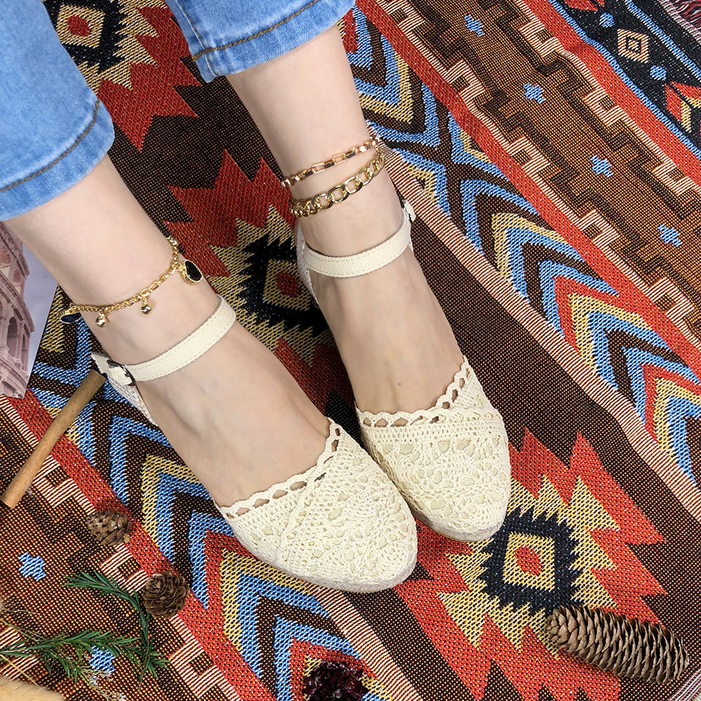 Keilsandalen aus Strohgeflecht – Bild 6 | LuxeStyle