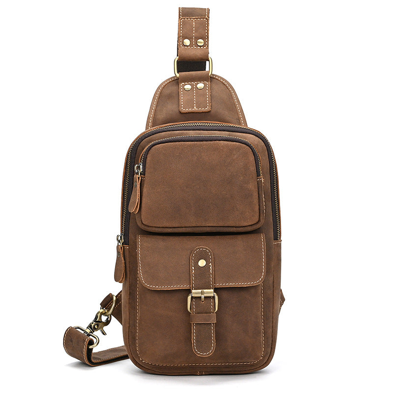 Rindsleder-Schultertasche für den Alltag – Bild 5 | LuxeStyle