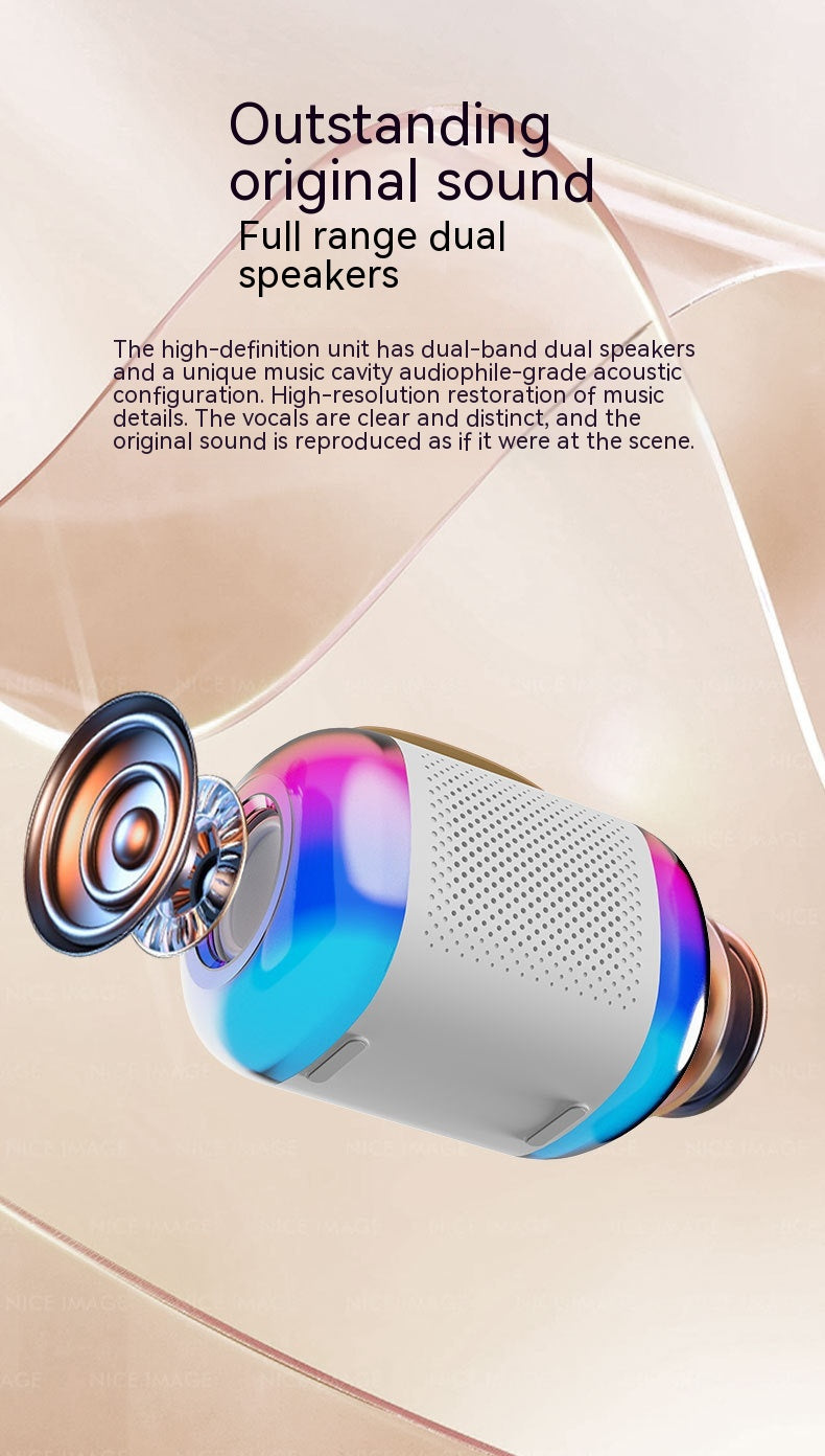 Mini Karaoke Sound Box mit integriertem Bluetooth Mikrofon