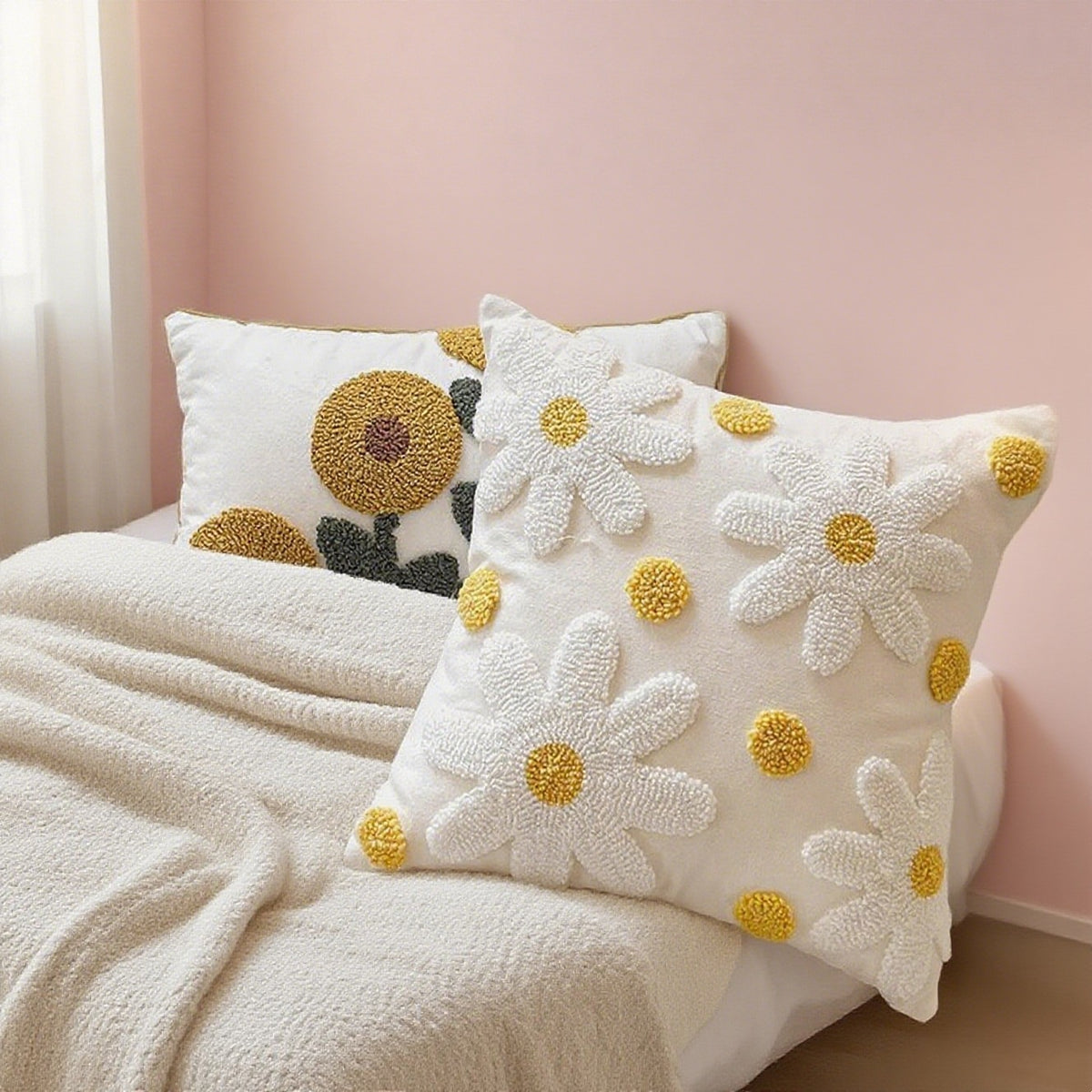 Sofakissen mit Pflanzen- und Blütenmuster – Bild 7 | LuxeStyle