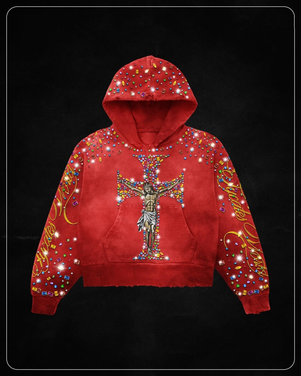 Herren Sweatshirt mit Kapuze und Print