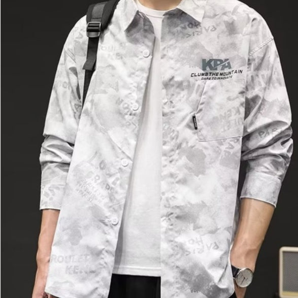 Retro Camouflage Hemd für Herren – Bild 4 | LuxeStyle