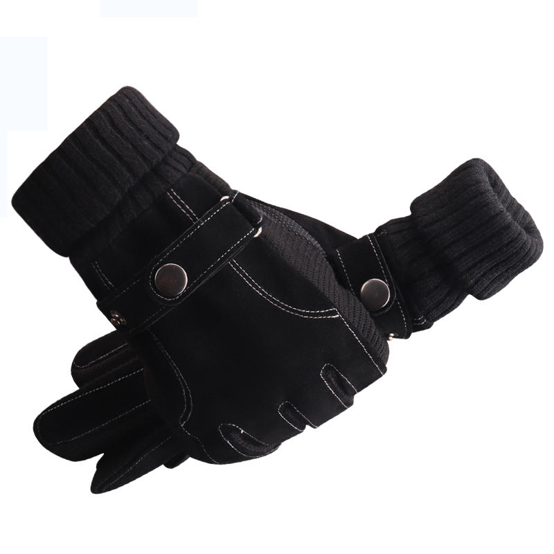 Warme Lederhandschuhe für Herren