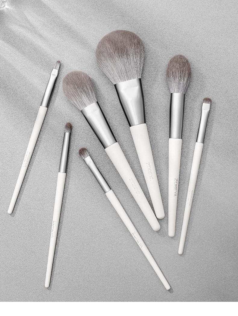 Zoreya 10 Make-up Pinselset «Silver Foxtail»