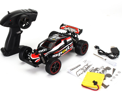 High-Speed RC Drift Car, 1:18, blau/gelb