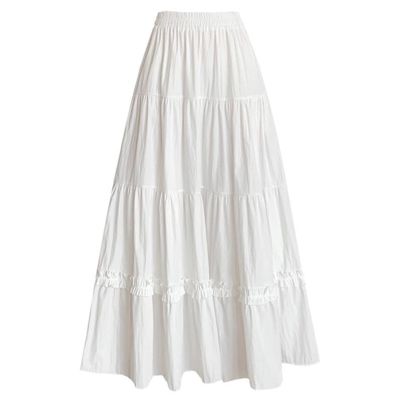High-Waist Cake Skirt mit Rüschen