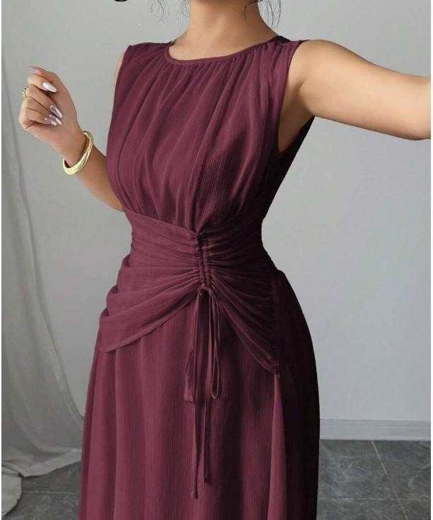 Langärmellose Chiffon-Dress – Bild 4 | LuxeStyle