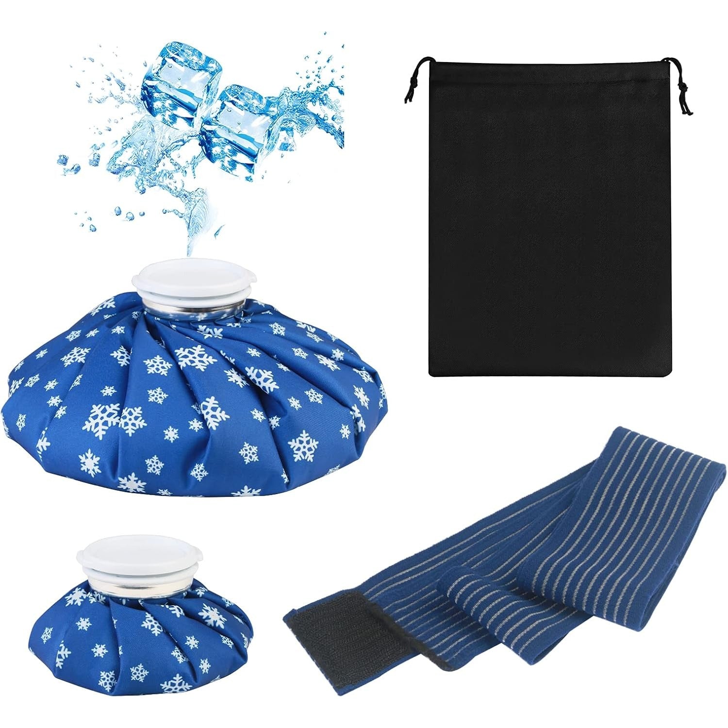 4er-Set Kühlpads mit Tasche und Gurt