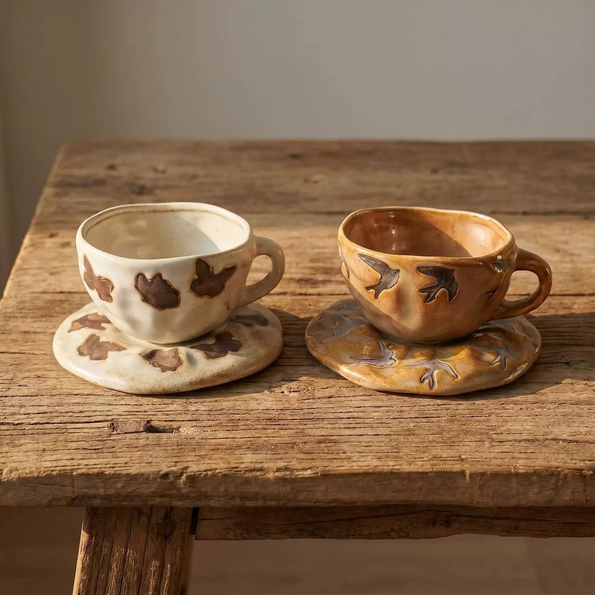 Keramiktasse mit Untertasse, Tiermotiv – Bild 6 | LuxeStyle