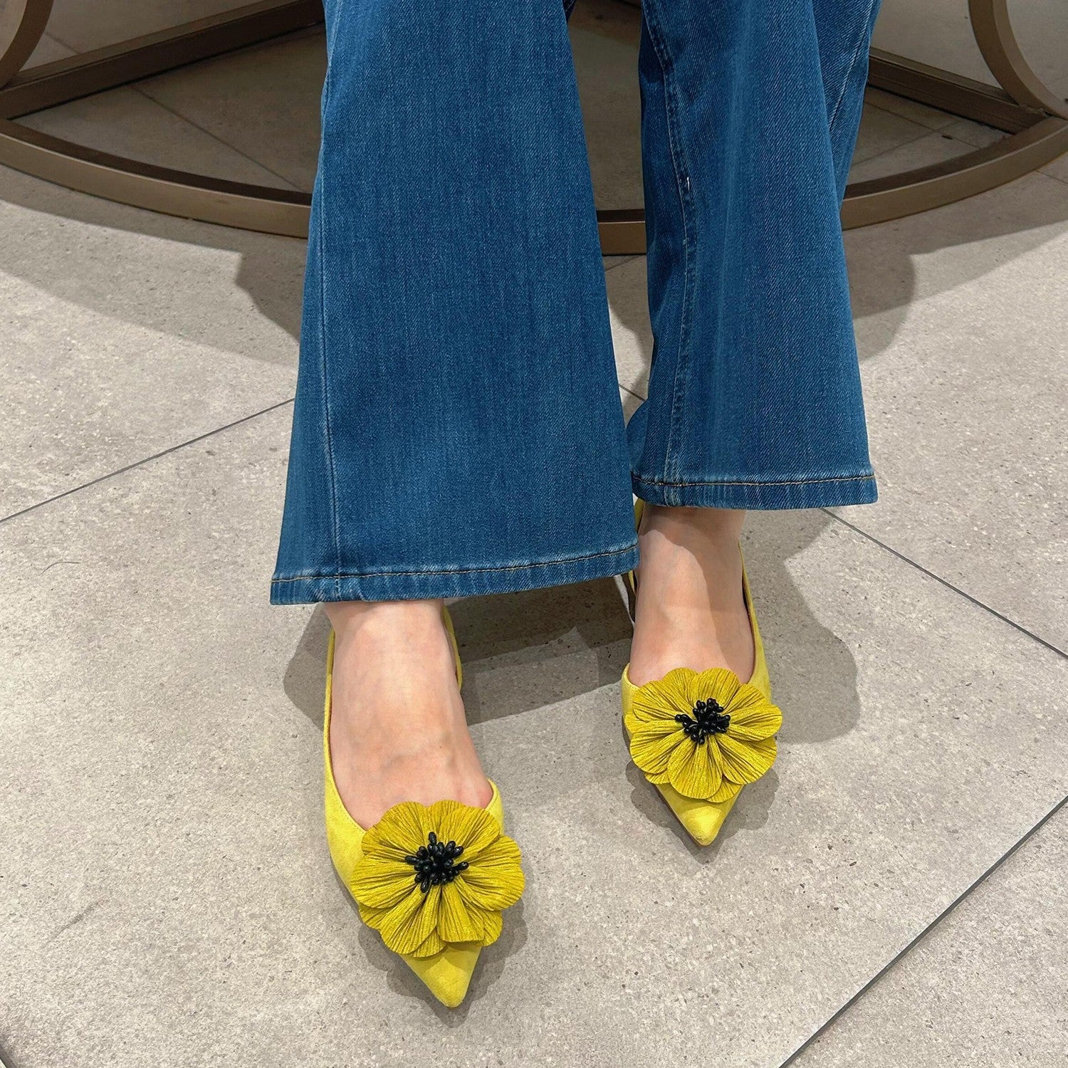 Neue Blumen Mary Jane Modische Flachschuhe 2026