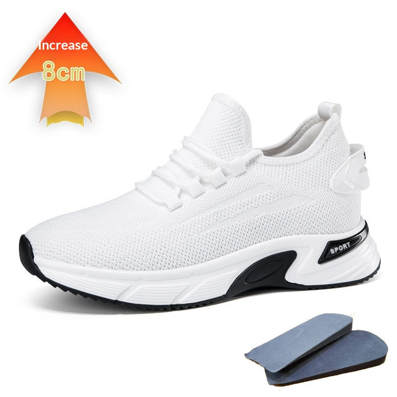 Laufschuhe mit unsichtbarer Fersenerhöhung