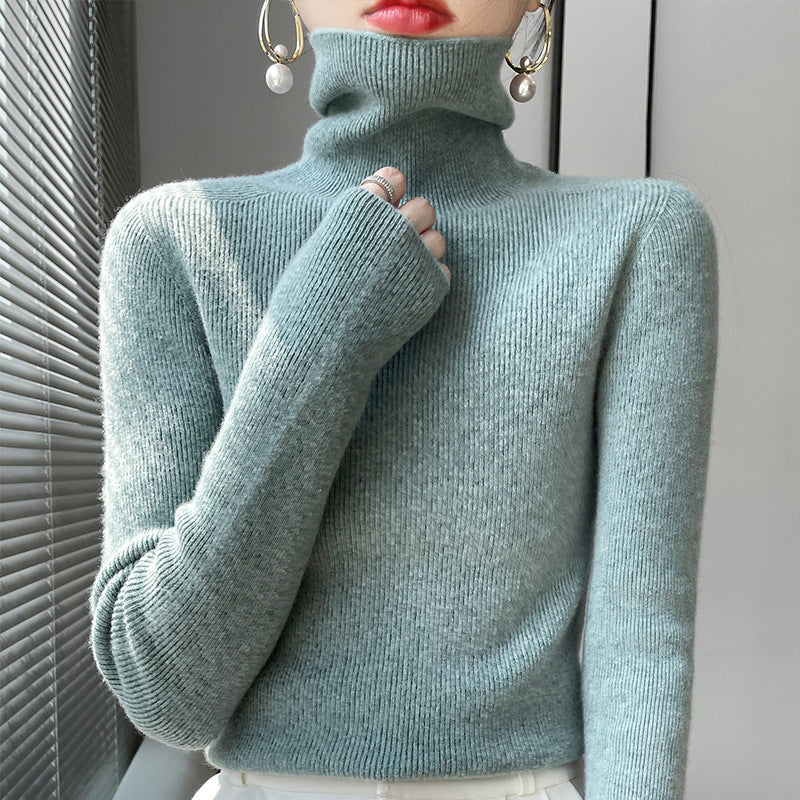 Langarm Strickpullover Slim Fit