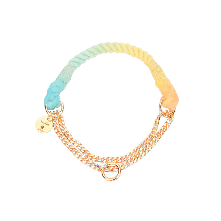 Handgewobenes Halsband mit Farbverlauf – Bild 9 | LuxeStyle