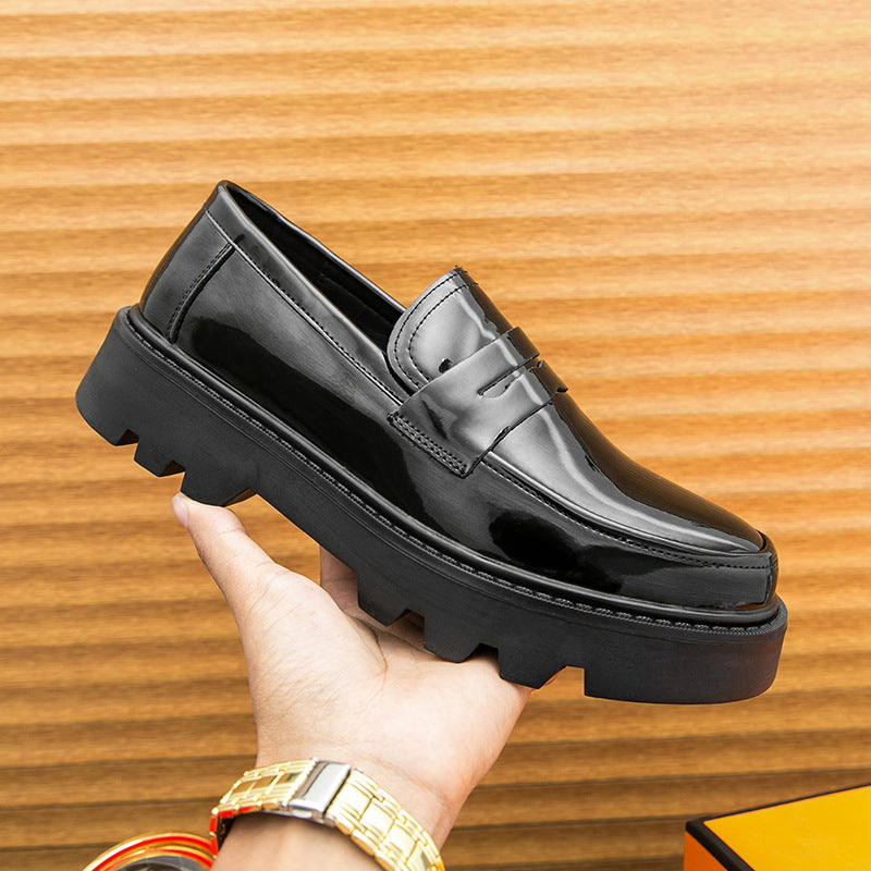 Slipper-Loafer aus Mikrofaser, Schwarz Glänzend – Bild 5 | LuxeStyle