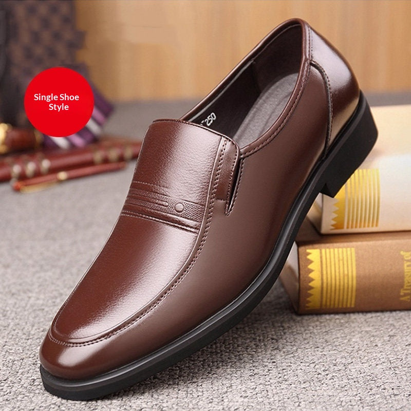 Herren Leder Slipper mit weicher Sohle