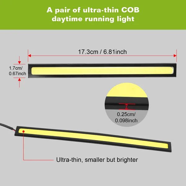 LED Tagfahrlicht für Autos (2 Stück)