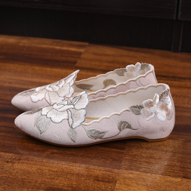 Vintage Flats mit spitzer Zehe