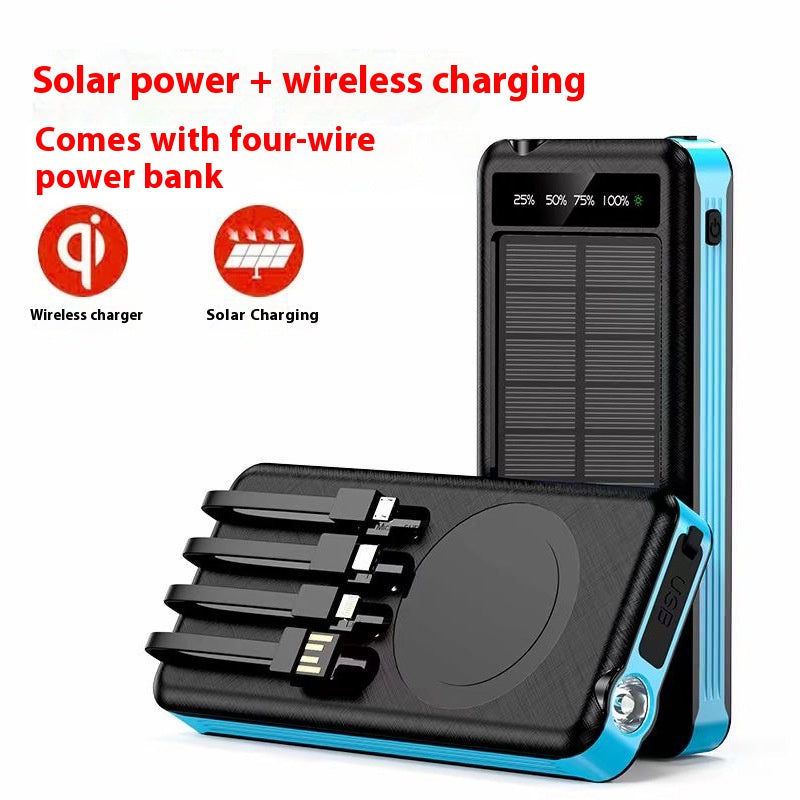 Solar Powerbank 10000mAh mit LED-Licht