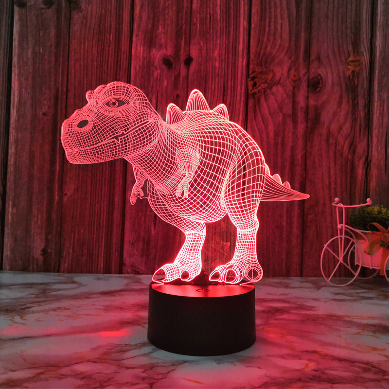 Buntes 3D Dinosaurier LED Nachtlicht