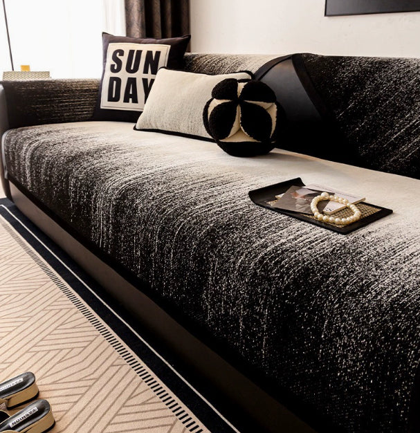 Sofa-Sitzkissenbezug aus Chenille – Ansicht 3
