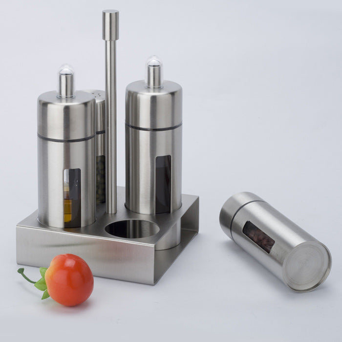 Edelstahl-Gewürzflaschenhalter, 4-fach – Bild 3 | LuxeStyle