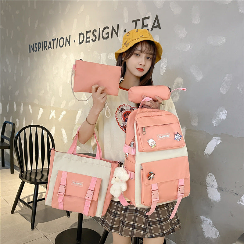 Vierteil-Set Rucksack aus Oxfordstoff | LuxeStyle