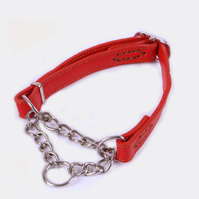Semi-kontrolliertes P-Kettenhalsband aus Rindsleder – Bild 10 | LuxeStyle