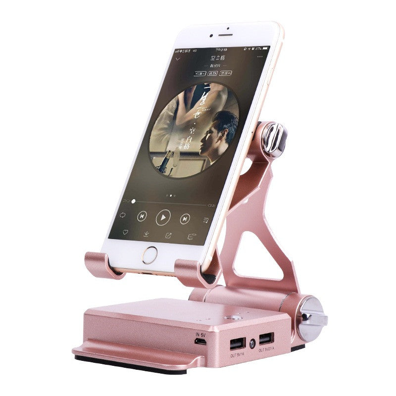 Faltbarer Handyhalter mit Powerbank-Gehäuse
